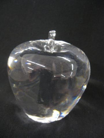 Steuben Crystal Figural Apple