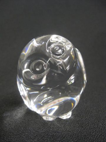 Steuben Crystal Figural Owl