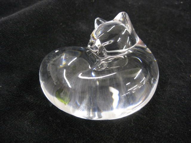Steuben Crystal Figural Paperweight