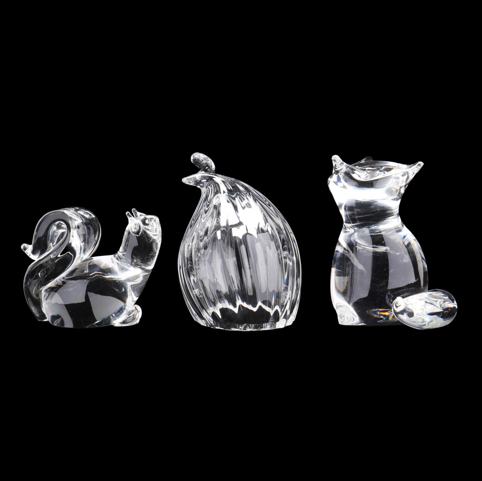 STEUBEN CRYSTAL FOX, PARTRIDGE