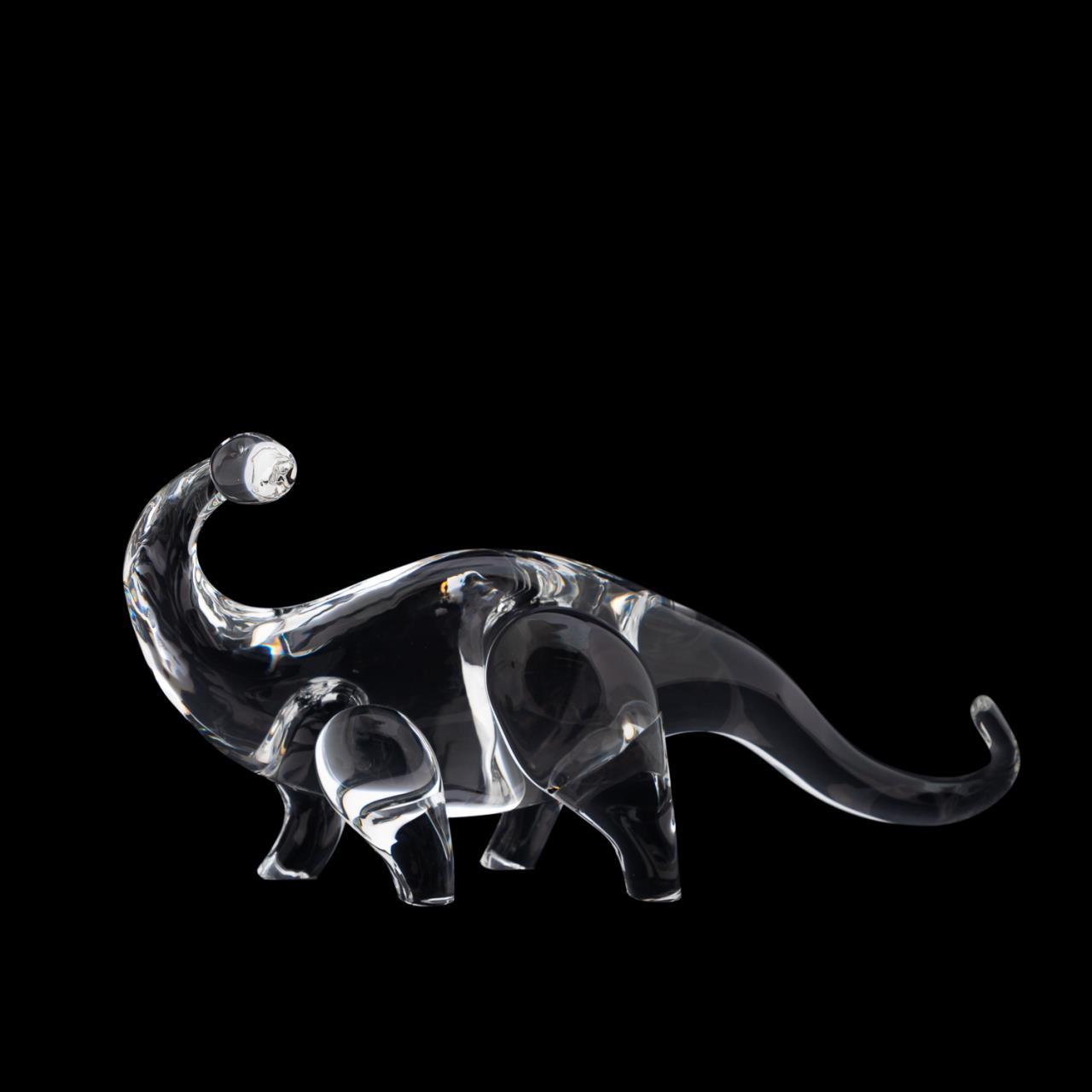 STEUBEN CRYSTAL "HERITAGE DINOSAUR"