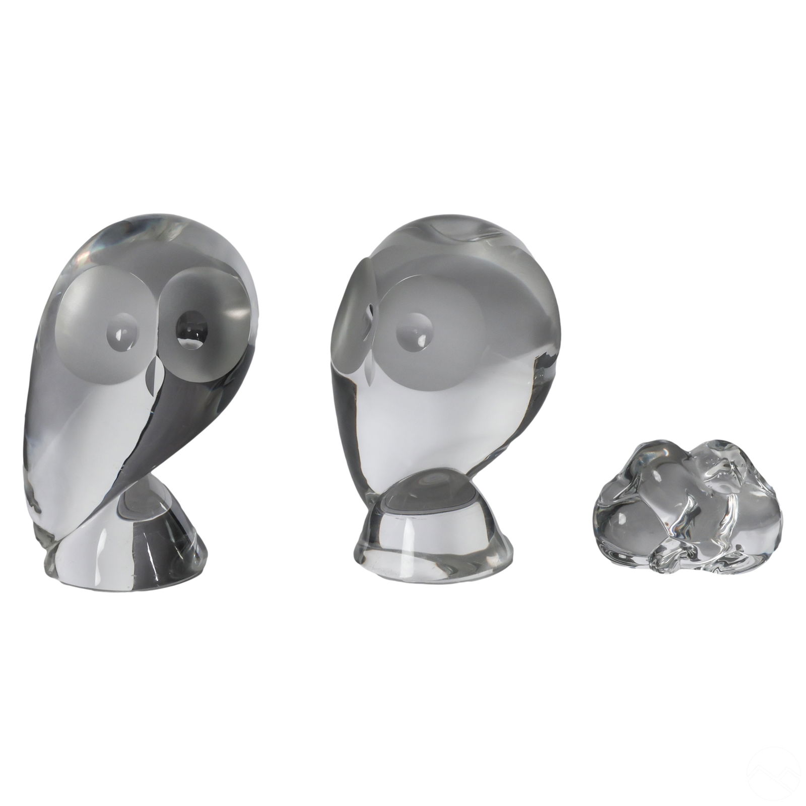 STEUBEN CRYSTAL OWL & PUPPY DOG
