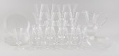 STEUBEN CRYSTAL PITCHER, BOWL,