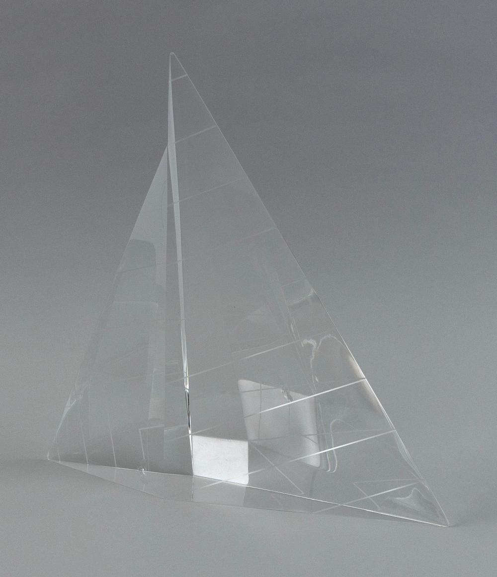 STEUBEN CRYSTAL SAILBOAT 20TH