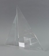 STEUBEN CRYSTAL SAILBOAT 20TH