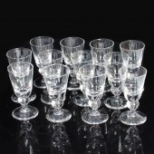 STEUBEN CRYSTAL TEARDROP GOBLE