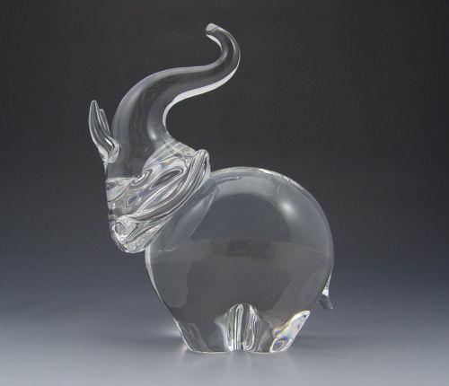 STEUBEN CRYSTAL TRUMPETING