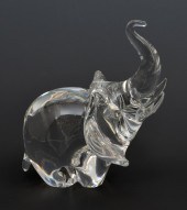 STEUBEN CRYSTAL TRUMPETING ELE