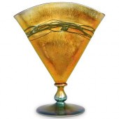 STEUBEN DECORATED GOLD AURENE