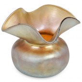 STEUBEN EARLY GOLD AURENE FOLD
