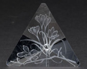 STEUBEN ENGRAVED GLASS PRISM C