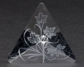 STEUBEN ENGRAVED GLASS PRISM S