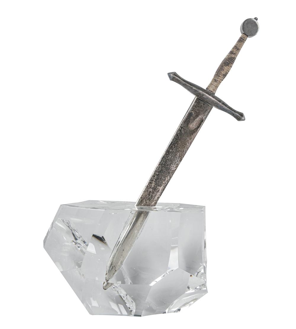 STEUBEN "EXCALIBUR" LETTER OPENER &