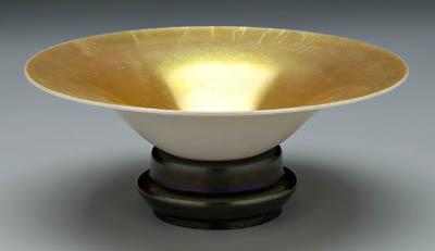 Steuben flared bowl and base: