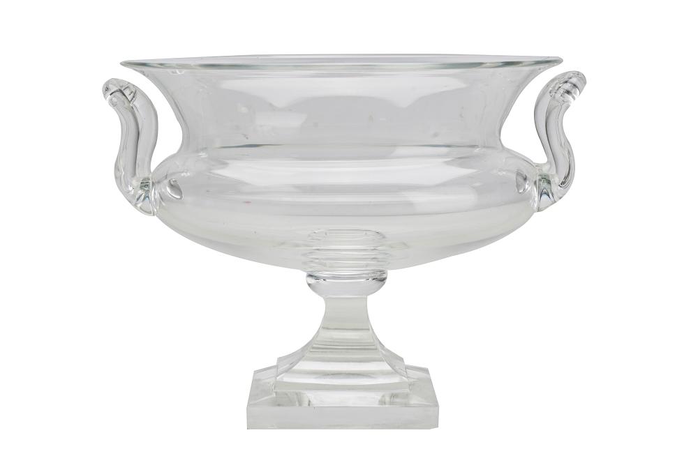 STEUBEN FOOTED CENTER BOWLsigned