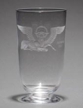 STEUBEN GLASS "AGNUS DEI" VASE