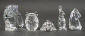 STEUBEN GLASS ANIMAL HAND COOL