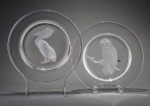 STEUBEN GLASS AUDUBON BOWL AND