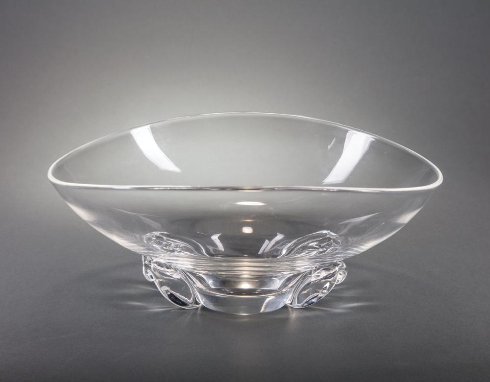 STEUBEN GLASS "BASKET SHAPED"