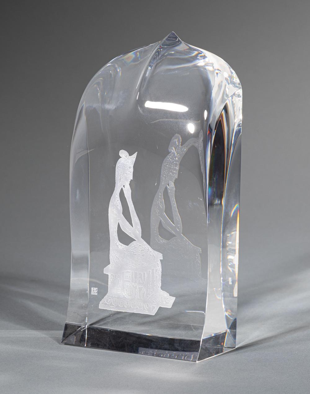 STEUBEN GLASS "BODHISATTVA",