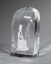 STEUBEN GLASS "BODHISATTVA", P