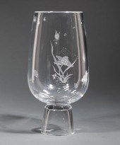 STEUBEN GLASS "BOMBUS" VASE, M