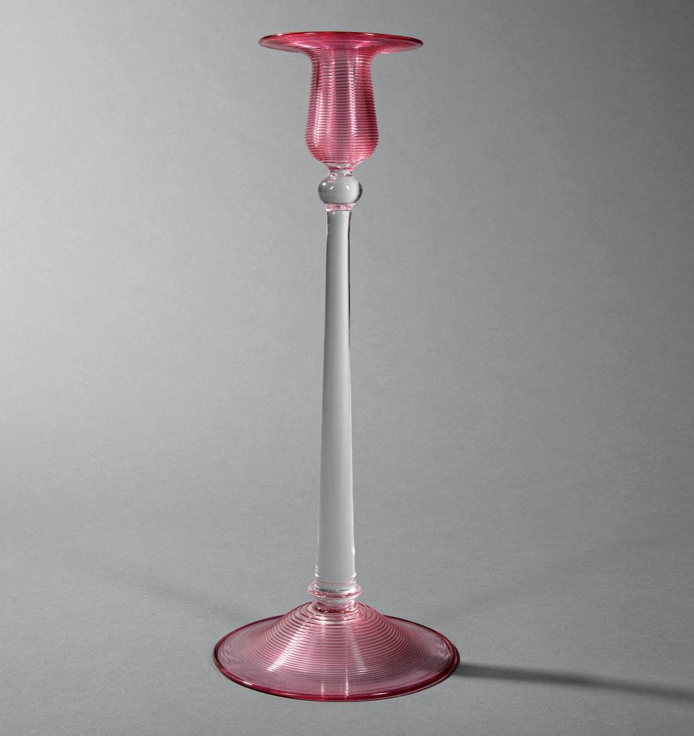 STEUBEN GLASS CANDLESTICKSteuben