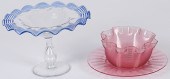 Steuben Glass Compote and Bowl