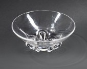 STEUBEN GLASS CORONET BOWL, PO