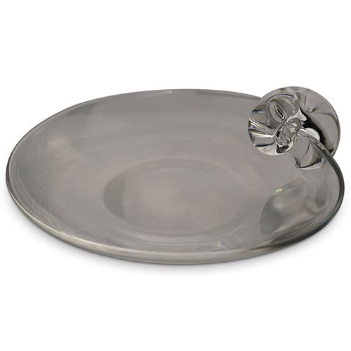 STEUBEN GLASS DISHDESCRIPTION: A