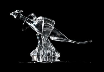 Steuben glass figure of a pheasant