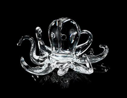 Steuben glass figure of an octopus