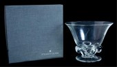 STEUBEN GLASS FOLIATED BOWL BY