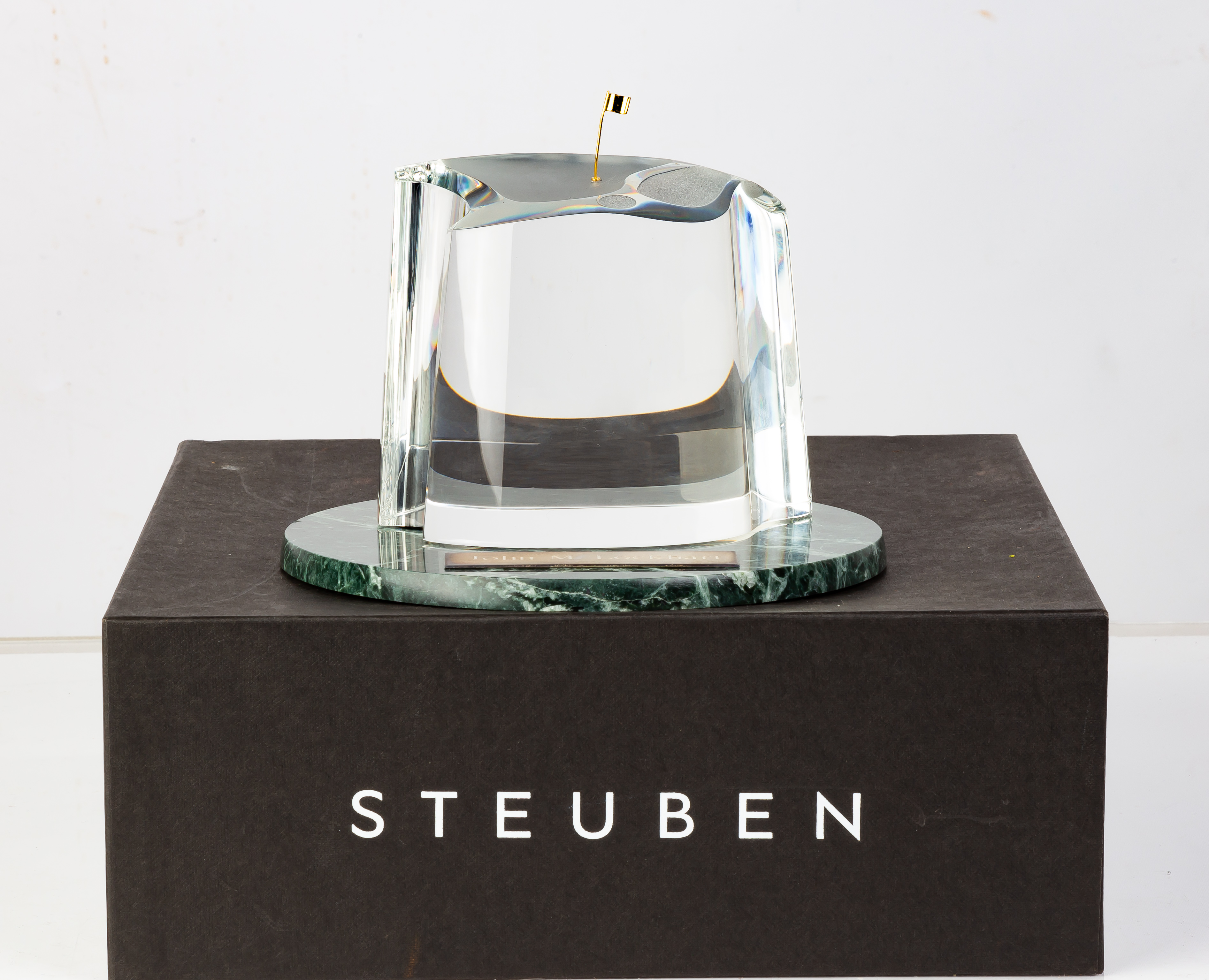 STEUBEN GLASS GOLF COURSE With