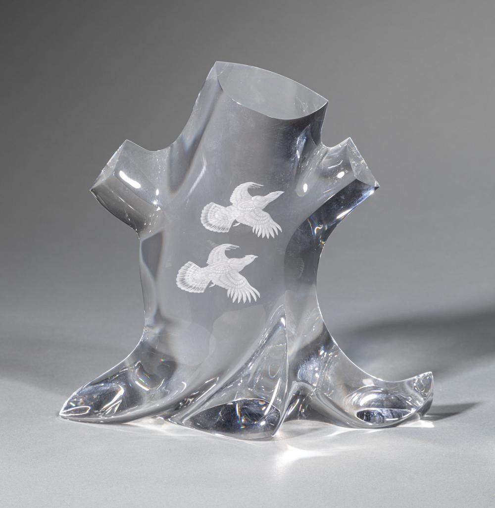 STEUBEN GLASS "GROUSE GROVE",