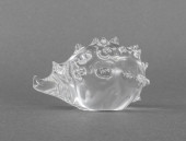 STEUBEN GLASS HEDGEHOG ANIMALI
