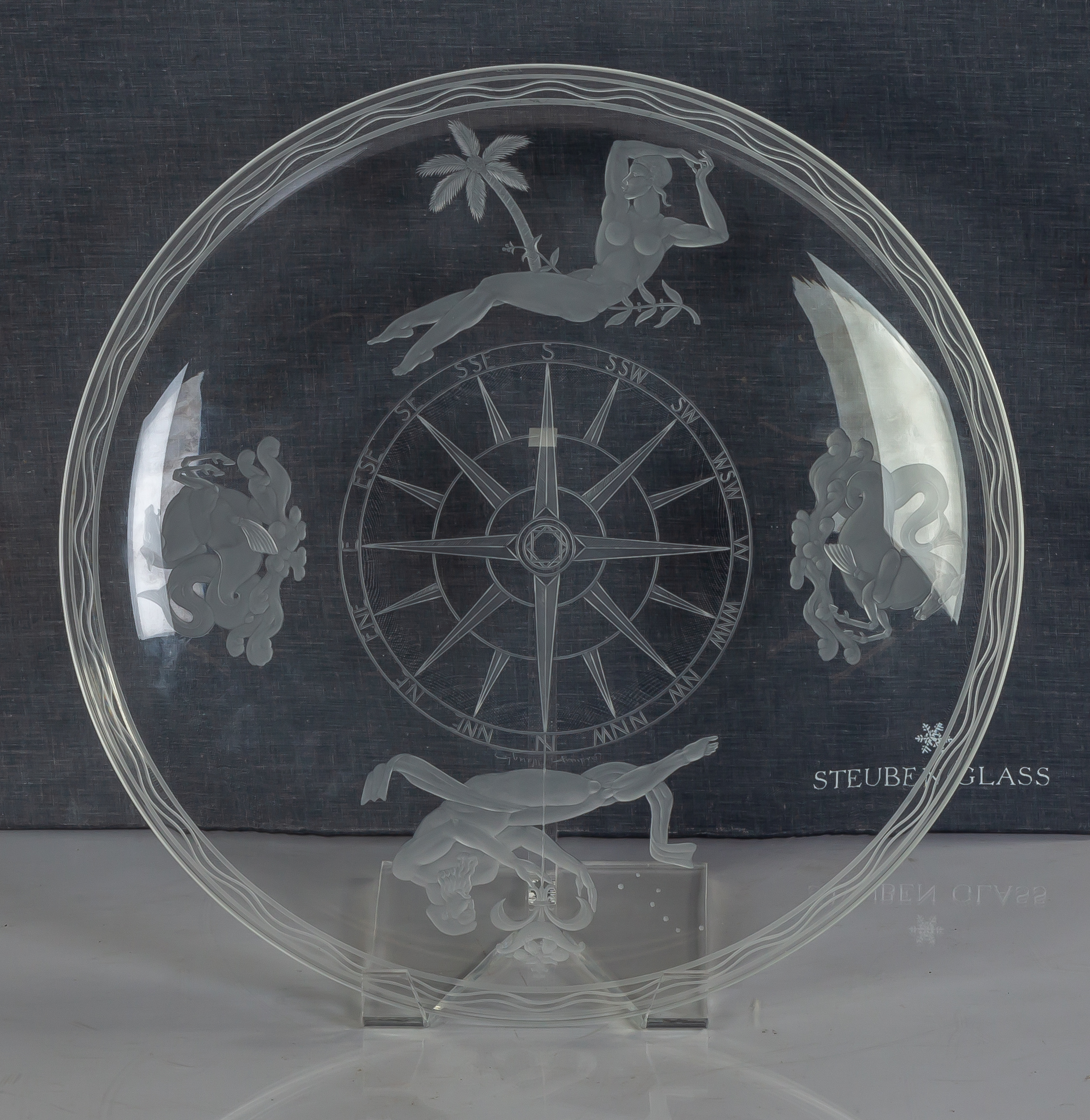 STEUBEN GLASS 'MARINERS' BOWL,