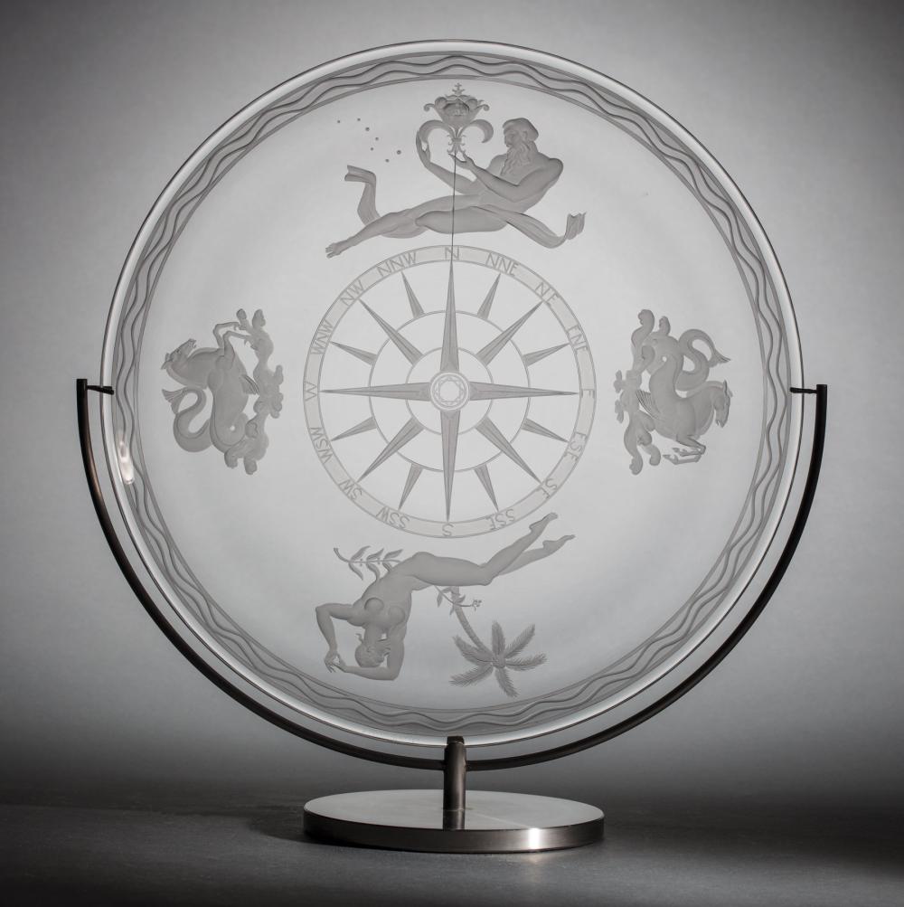 STEUBEN GLASS "MARINER'S" BOWL,
