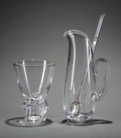 STEUBEN GLASS MARTINI PITCHER