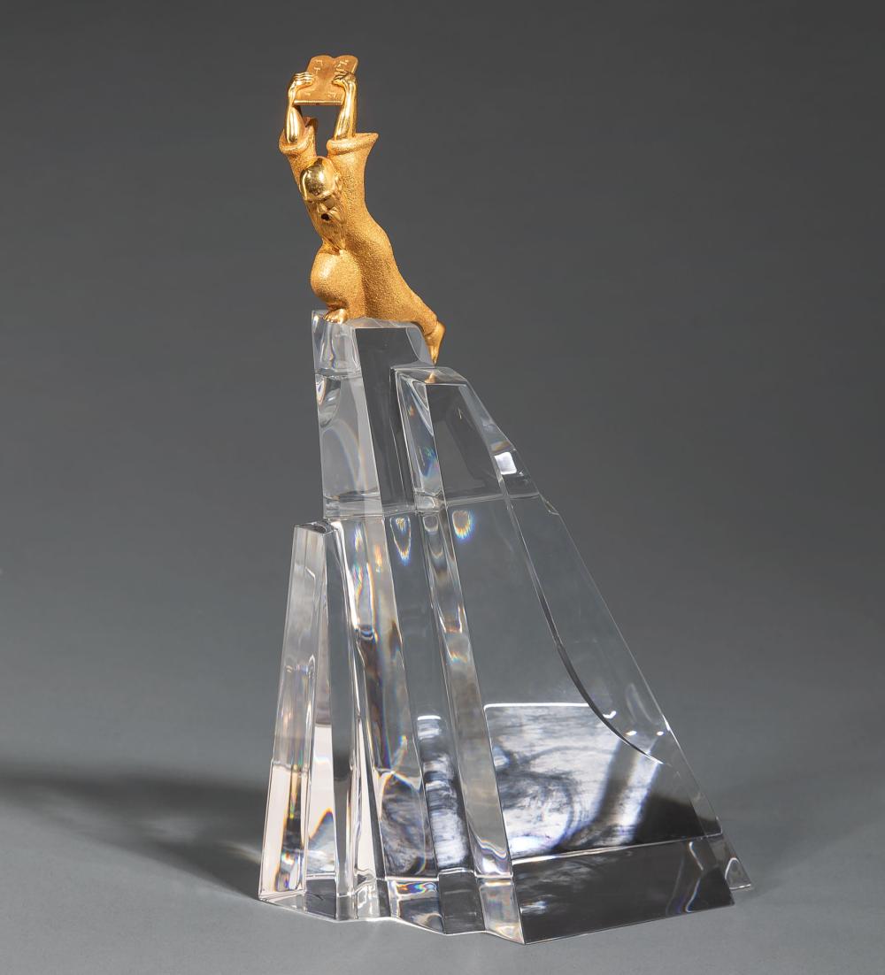 STEUBEN GLASS "MOSES BREAKING THE
