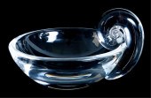 STEUBEN GLASS OLIVE DISH BY JO