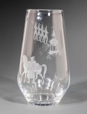 STEUBEN GLASS "PAUL REVERE" VA
