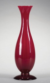 STEUBEN GLASS SELENIUM-RUBY FO