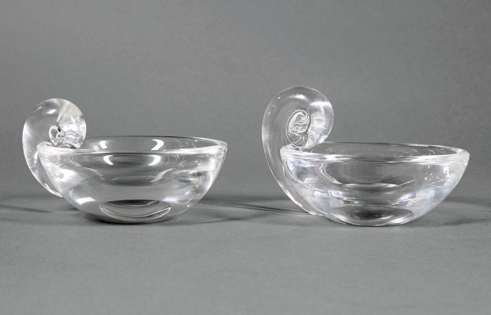 STEUBEN GLASS "SNAIL-SCROLL"