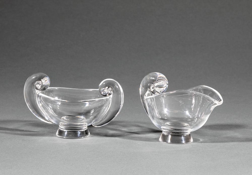 STEUBEN GLASS "SNAIL-SCROLL"