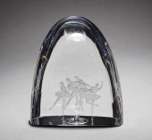 STEUBEN GLASS "SWAN LAKE", THO