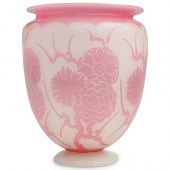 STEUBEN GLASS VASE "FIRECONE P