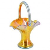 STEUBEN GOLD AURENE BASKETDESC