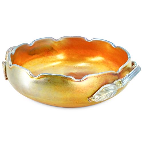 STEUBEN GOLD AURENE CENTERPIECE