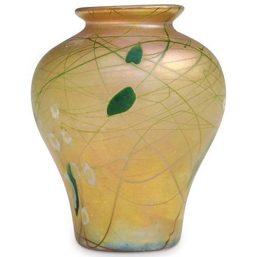 STEUBEN GOLD AURENE "LEAF AND VINE"